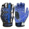 2022 Spiderz HYBRID Batting Gloves: Blue Line