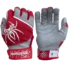 2022 Spiderz PRO Model Batting Gloves: Red/White -Baseball Supply Shop 2022SpiderzPRO Red White