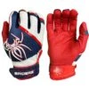 2023 Spiderz Pro Model Batting Gloves: White/Red/Navy -Baseball Supply Shop 2023SpiderzProModelBattingGloves White Red Navy Title