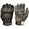 2021 Spiderz HYBRID Batting Gloves: Black/Silver