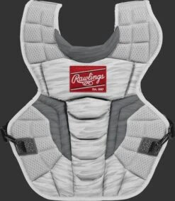 Rawlings Youth White/Silver VELO 2.0 Catcher's Gear Box Set: CSV2Y-W/SIL -Baseball Supply Shop CSV2A W SIL ChestProtector