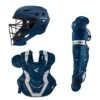 Easton Elite X Catcher's Box Set (Adult, Intermediate & Youth): Navy -Baseball Supply Shop EliteX Navy