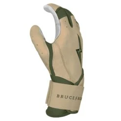 Bruce Bolt Premium Pro Military Series Long Cuff Batting Gloves: Beige -Baseball Supply Shop IMG 0882