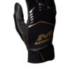 Miken Softball MK7X Adult Black And Gold Batting Gloves: MBGGLD-BLK -Baseball Supply Shop MBGGLDblack1