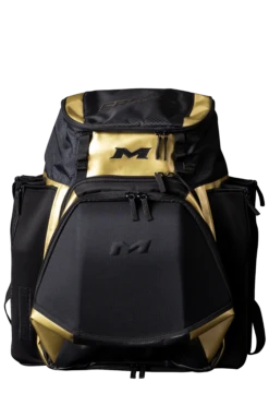 2022 Miken MK7X XL Baseball & Softball Backpack (Freak Gold Series): MKMK7X-XL-GLD