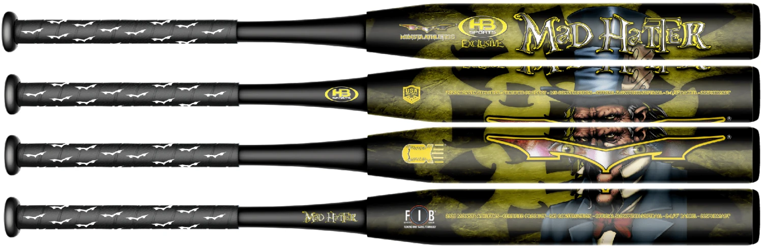 2022 Monsta Mad Hatter 12.5" USA/ASA Slowpitch Softball Bat 4 2022 Monsta Mad Hatter 12.5" USA/ASA Slowpitch Softball Bat - Image 2