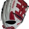 Miken Pro Series 13.5″ Slow Pitch Fielding Glove – White/Scarlet/Navy: PRO135WSN 2 Miken Pro Series 13.5″ Slow Pitch Fielding Glove – White/Scarlet/Navy: PRO135WSN -Baseball Supply Shop PRO135WSN Slowpitch Softball Glove