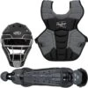 Rawlings Youth Black/Graphite VELO 2.0 Catcher's Gear Box Set: CSV2Y-B/GPH -Baseball Supply Shop RawlingsAdultVelo2.0Catcher sSetCSV2Y B GPH