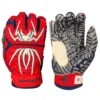 2021 Spiderz HYBRID Batting Gloves: Red/Navy Blue/White