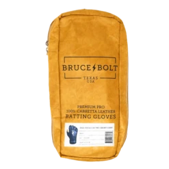 Bruce Bolt PREMIUM PRO Short Cuff Batting Gloves: Navy -Baseball Supply Shop SC NVYG BAG