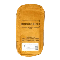 Bruce Bolt PREMIUM PRO Short Cuff Batting Gloves: White 17 Bruce Bolt PREMIUM PRO Short Cuff Batting Gloves: White -Baseball Supply Shop SC WHTG BAG