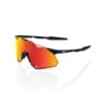 100% HYPERCRAFT XS (Youth) Sunglasses Soft Tact Black - HiPER Red Multilayer Mirror Lens -Baseball Supply Shop SP22 HYPERCRAFT XS 60002 00003 3Q