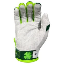 2023 Spiderz Ltd Ed "Lucky" ENDITE Batting Gloves: Dark Green/Kelly Green/White -Baseball Supply Shop Spiderz Lucky Batting Gloves 2