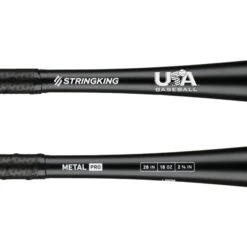 StringKing Metal PRO (-10) USA Baseball Bat: SKUSMP10 -Baseball Supply Shop StringKing Baseball Metal Pro USABat Bat 28 Inch Close Up base 2x