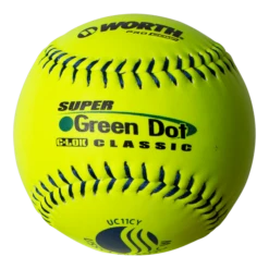 Worth 11" USSSA Super Green Dot Classic W Composite Softballs (Dozen): UC11CY