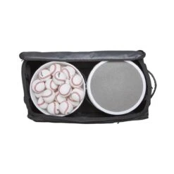 Wilson Coaches Ball Bucket Roller Bag: WB5710701 -Baseball Supply Shop WB5710701 7 Wilson Ball Bucket Bag Black Detail.png.cq5dam.web .1200.1200