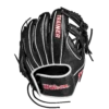Wilson 10" Infield Baseball Training Glove: WBW100909 -Baseball Supply Shop WBW100909 0 WILSON A1 IF TRAINER 10 Boys Black White Red