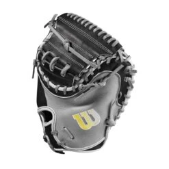 2023 Wilson A2000 M2 33.5" Baseball Catcher's Mitt: WBW100977335 -Baseball Supply Shop WBW100977 2 A2000 C M2SS 335 Grey Black.png.cq5dam.web .1200.1200