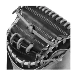 2023 Wilson A2000 M2 33.5" Baseball Catcher's Mitt: WBW100977335 -Baseball Supply Shop WBW100977 4 A2000 C M2SS 335 Grey Black.png.cq5dam.web .1200.1200