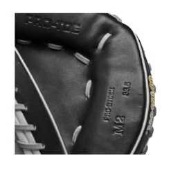 2023 Wilson A2000 M2 33.5" Baseball Catcher's Mitt: WBW100977335 -Baseball Supply Shop WBW100977 6 A2000 C M2SS 335 Grey Black.png.cq5dam.web .1200.1200