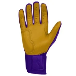 Bruce Bolt PREMIUM PRO Long Cuff Batting Gloves: Purple -Baseball Supply Shop premium pro long cuff batting gloves purple brucebolt 661404