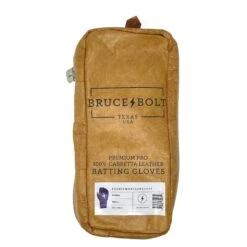 Bruce Bolt PREMIUM PRO Long Cuff Batting Gloves: Purple -Baseball Supply Shop premium pro long cuff batting gloves purple brucebolt 725535