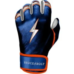 Bruce Bolt PREMIUM PRO NIMMO Short Cuff Batting Gloves: Blue -Baseball Supply Shop premium pro nimmo series short cuff batting gloves blue gloves brucebolt 759915