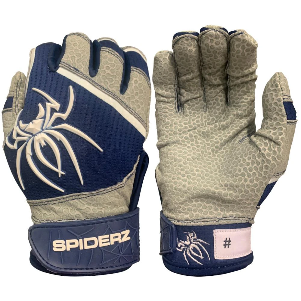2022 Spiderz PRO Model Batting Gloves: Navy Blue/White 3 2022 Spiderz PRO Model Batting Gloves: Navy Blue/White